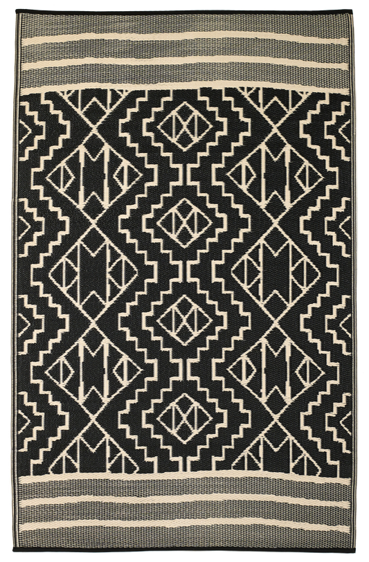 Kilimanjaro - Black Outdoor Rug for Patio FINAL SALE