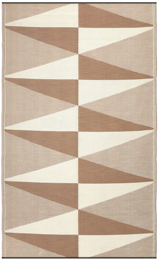 Tucson - Natural Modern Geometric Outdoor Rug for Patio