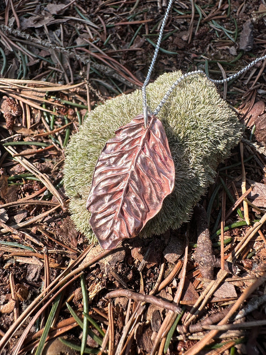 Feathery Pine Needle Necklace
