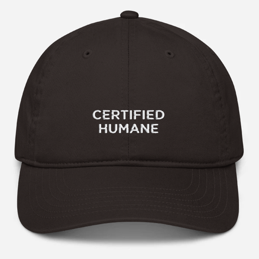 'Certified Humane' Embroidered Organic Baseball Hat