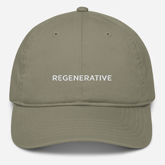 'Regenerative' Embroidered Organic Baseball Hat