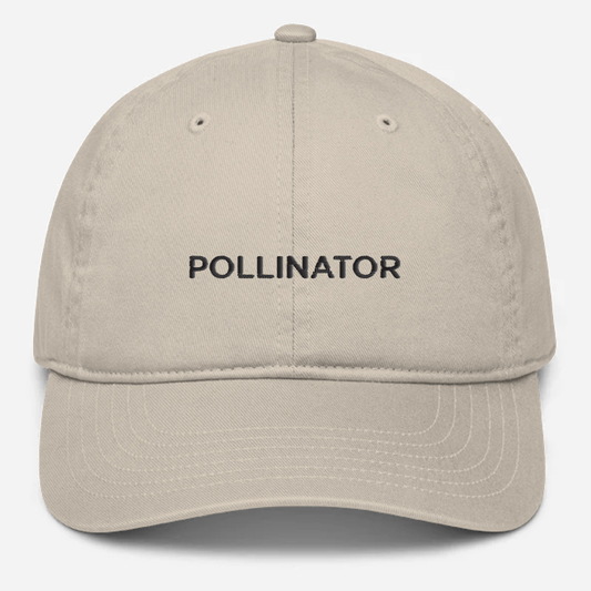 'Pollinator' Embroidered Organic Baseball Hat