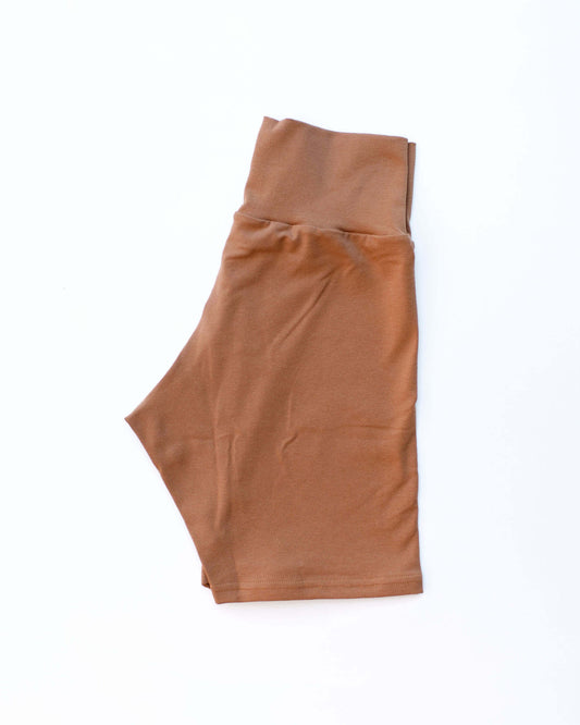 High Rise Bike Shorts Hazelnut
