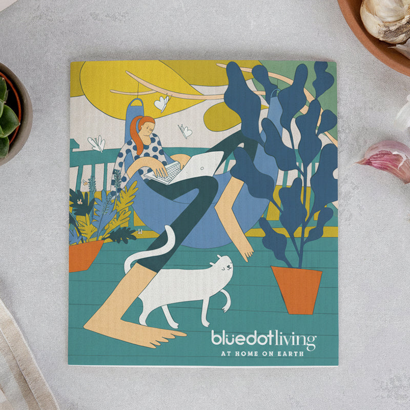 'Porch Cat' Swed-ish Dishcloth