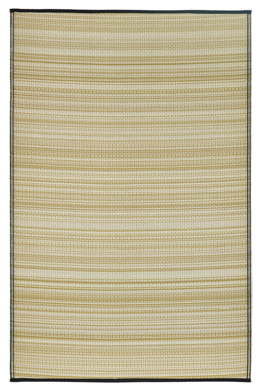 Cancun Shadow - Sand & Black Outdoor Rug for Patio