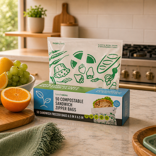 Ziptop Compostable Freezer-Safe Sandwich Storage Bags