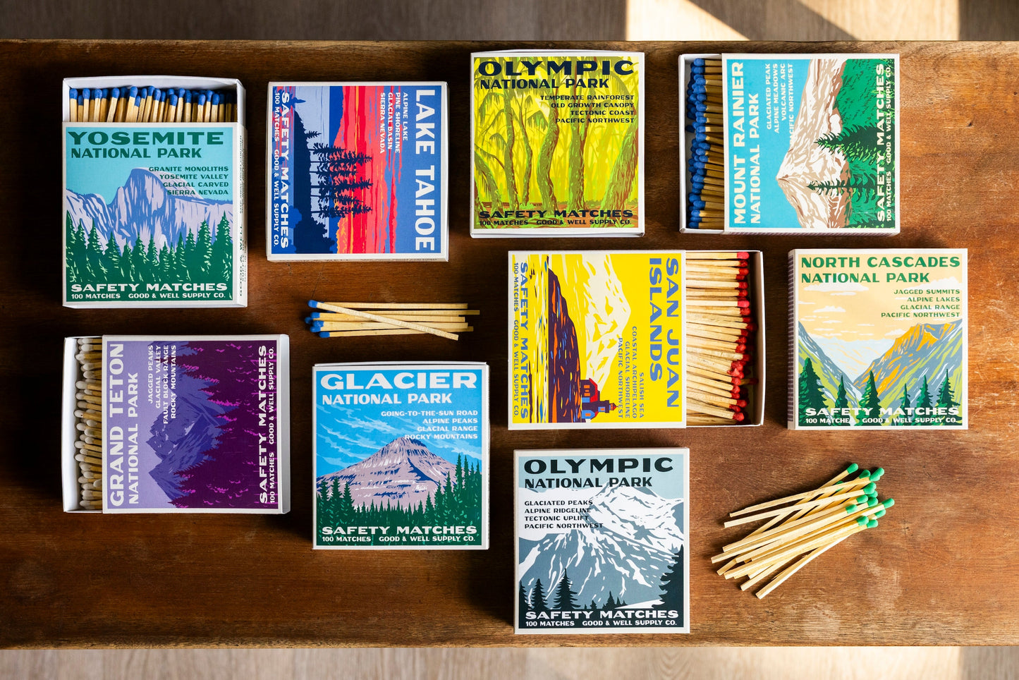 Olympic Hoh Rainforest Vintage National Park Cabin Matches