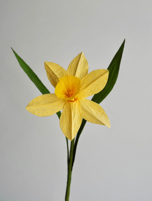 Daffodil Single Stem | Handcrafted Paper Flower
