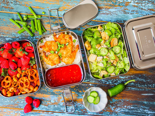 Stainless Steel Lunch Box, 3 Tier Leak Proof, 75 Oz