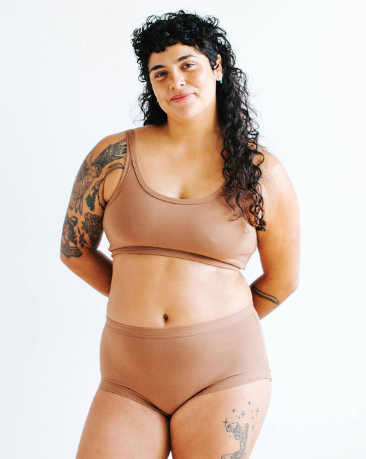 Longline Bra Hazelnut