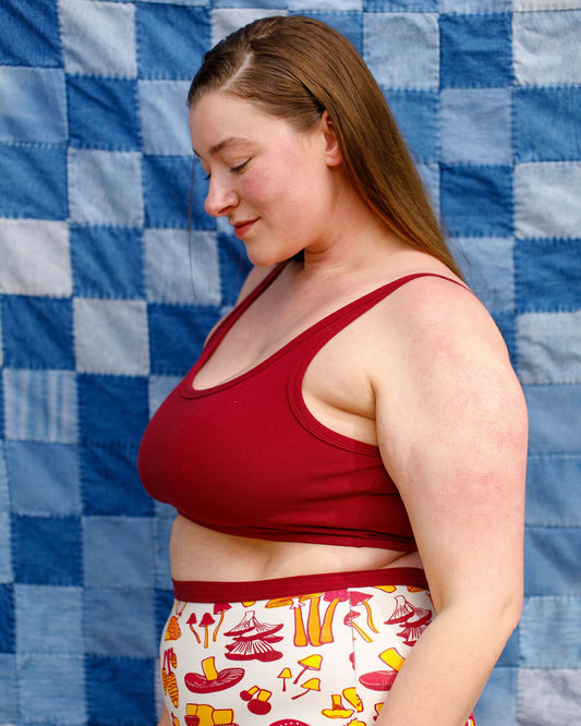 Longline Bra Tuscan Red