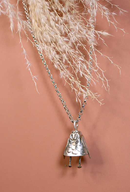 Owl Bell Necklace