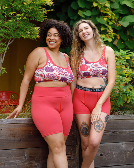 High Rise Bike Shorts Pomegranate Punch