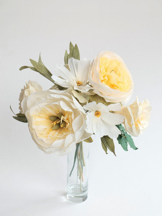 Creme Brulee | Neutral Paper Flower Bouquet