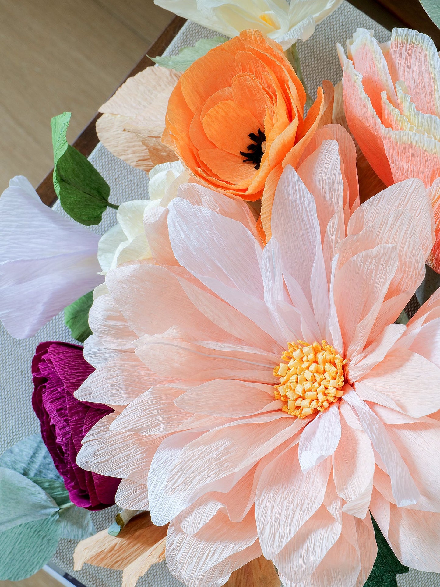 Pumpkin Spice Paper Flower Bouquet | Fall Decor
