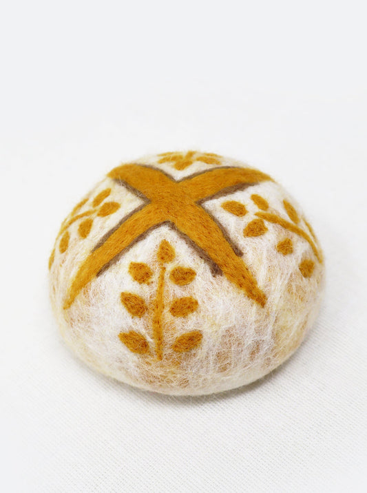 SOURDOUGH LOAF WOOL DOG TOY