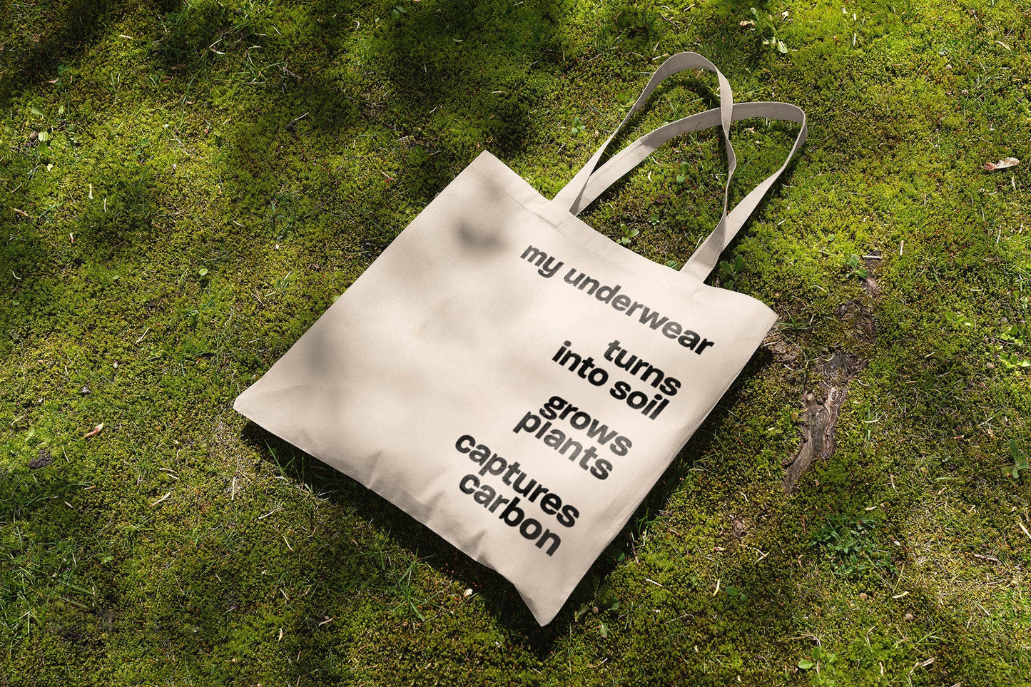 Organic Cotton Reusable Tote | My Underwear Captures Carbon