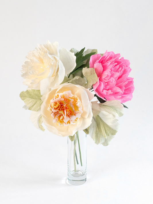 Peony for Your Thoughts | Assorted Paper Peony Bouquet