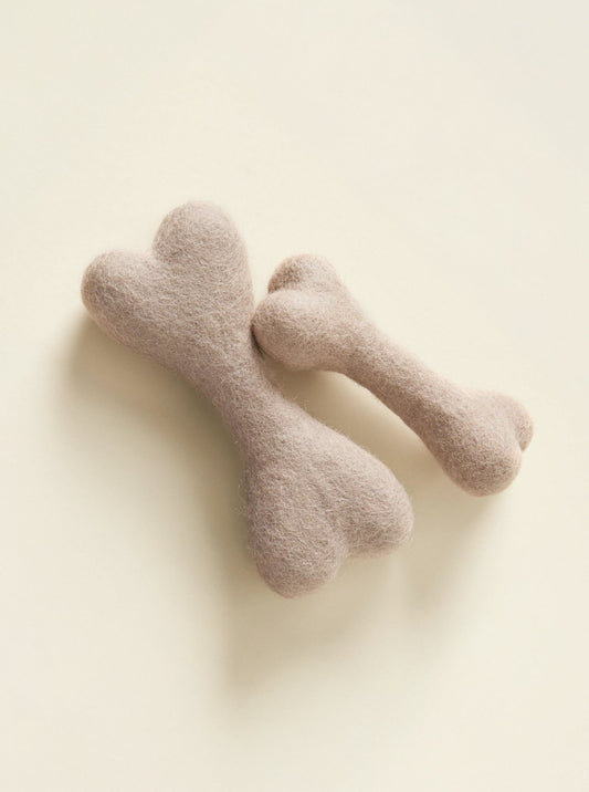 NEUTRAL WOOLBONE DOG TOY