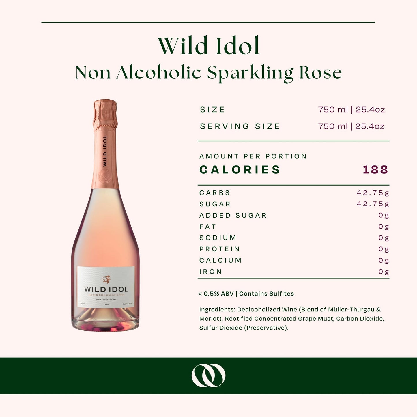 Wild Idol - Non Alcoholic Sparkling Rose 750ml