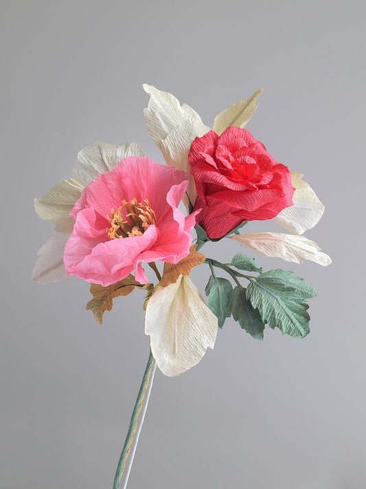 Red as a Rose | Paper Flower Bouquet