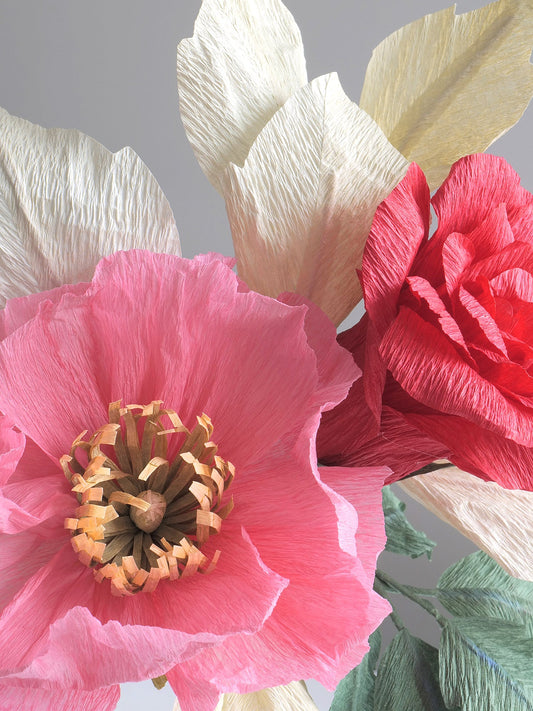 Red as a Rose | Paper Flower Bouquet