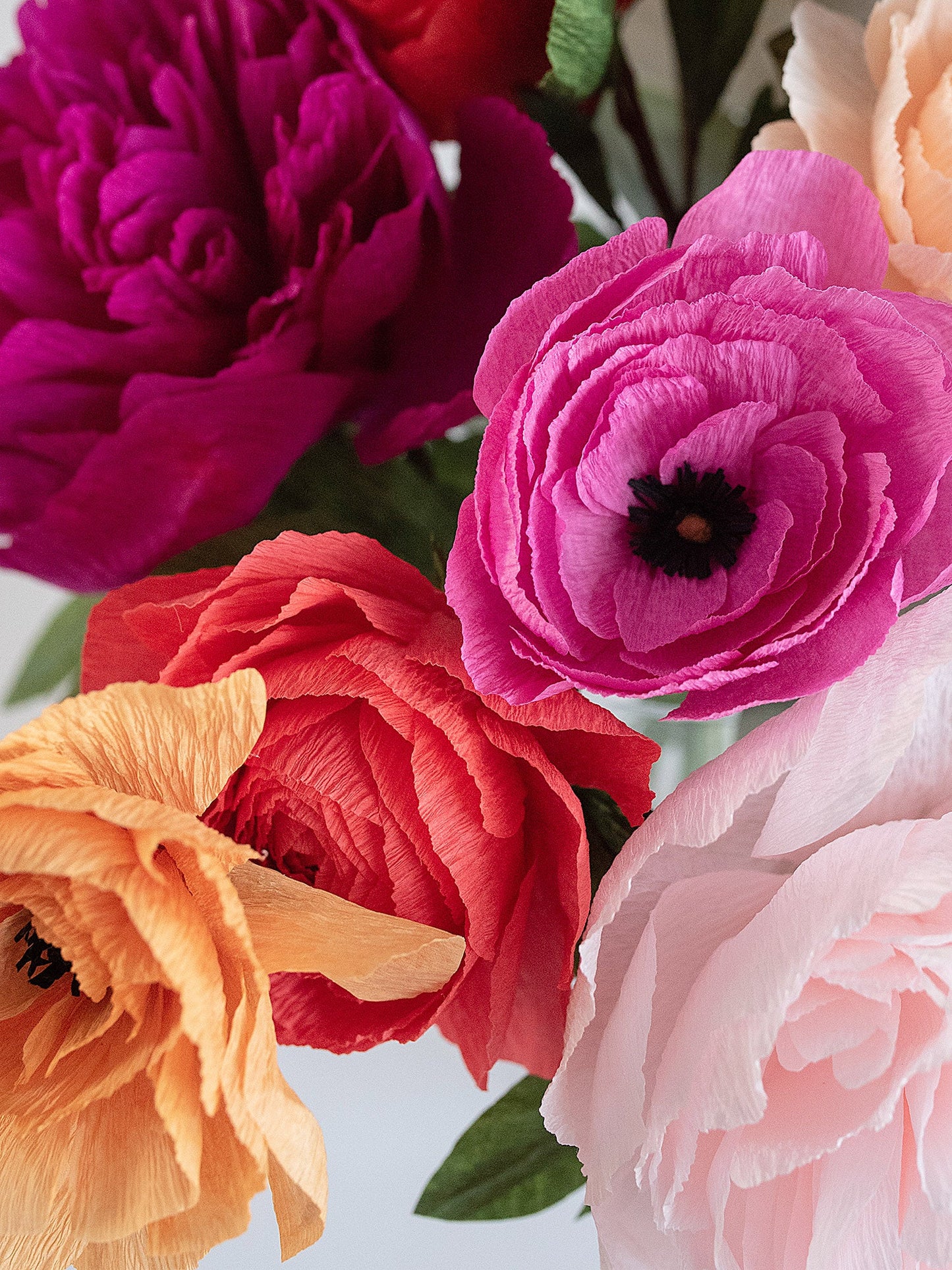 Extra Spicy Please | Paper Peony and Ranunculus Bouquet