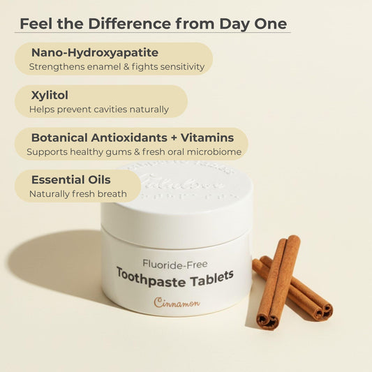 Fluoride-Free Cinnamon Toothpaste Tablets — 1 Month