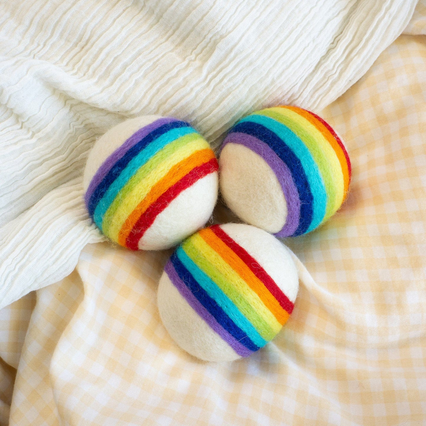 Classic Rainbow Trio Dryer Balls