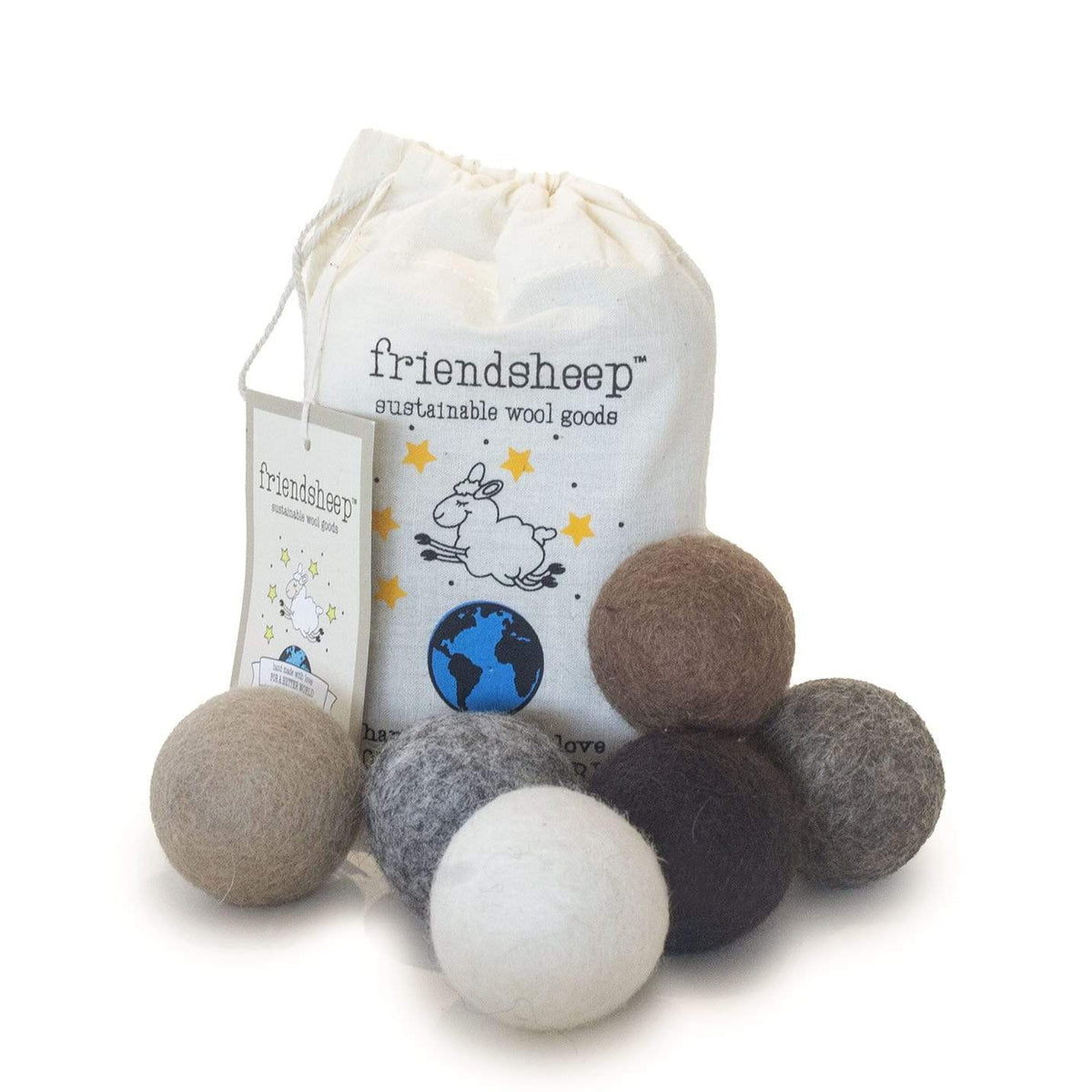 Eco Toy Ball "Natural Mystic" - Set of 6 Pet Toy Balls