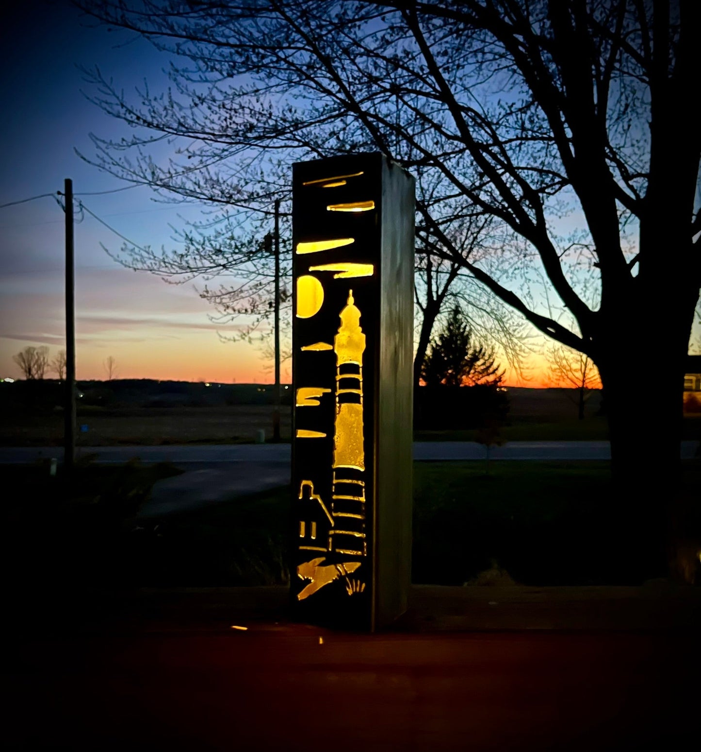 Lighthouse Solar Tube Light - Steel