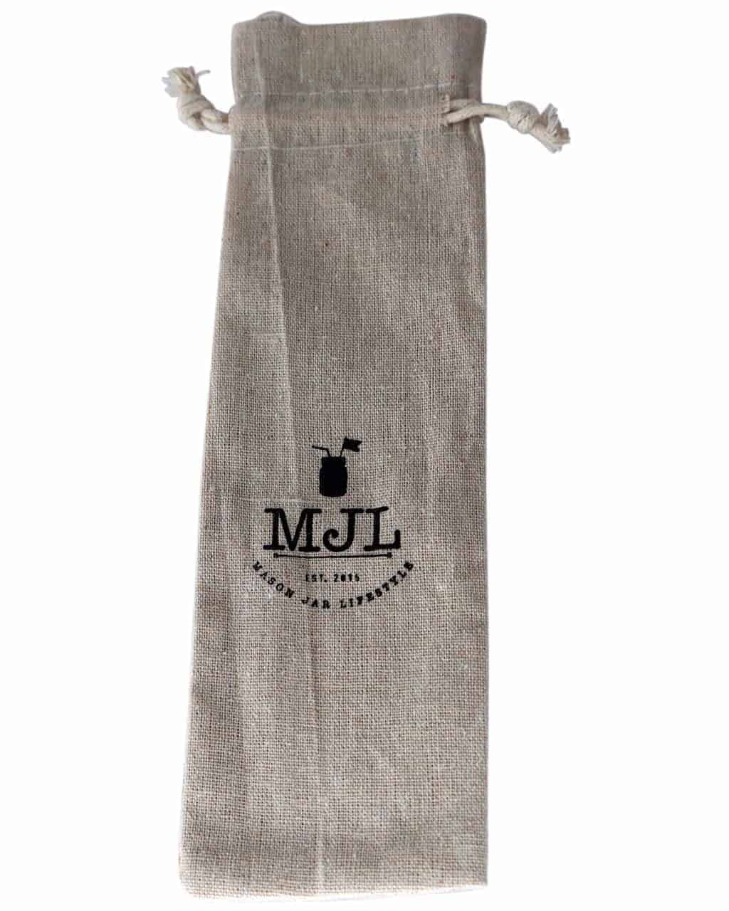 Long Thin Bent Stainless Steel Straw for Quart Mason Jars