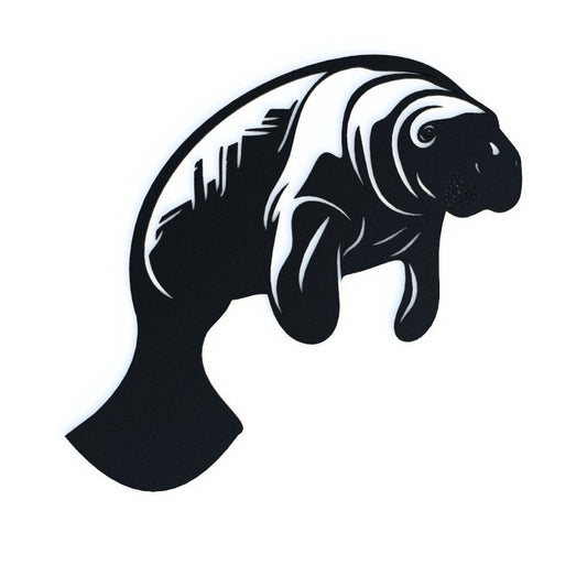 Metal Manatee Wall Art
