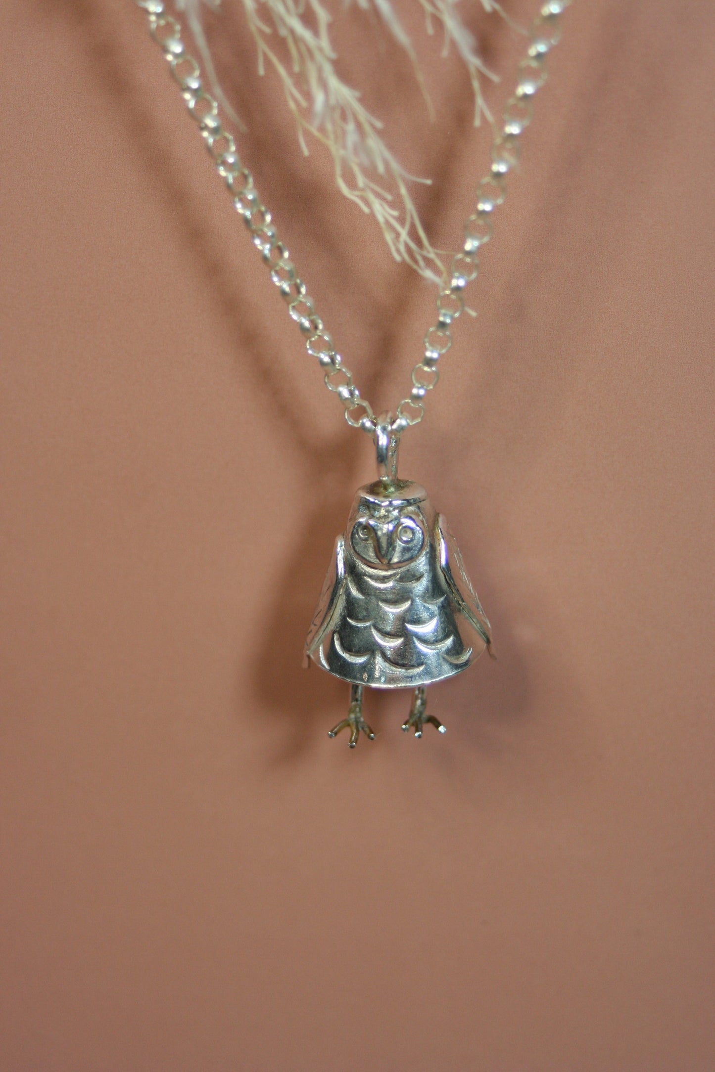 Owl Bell Necklace