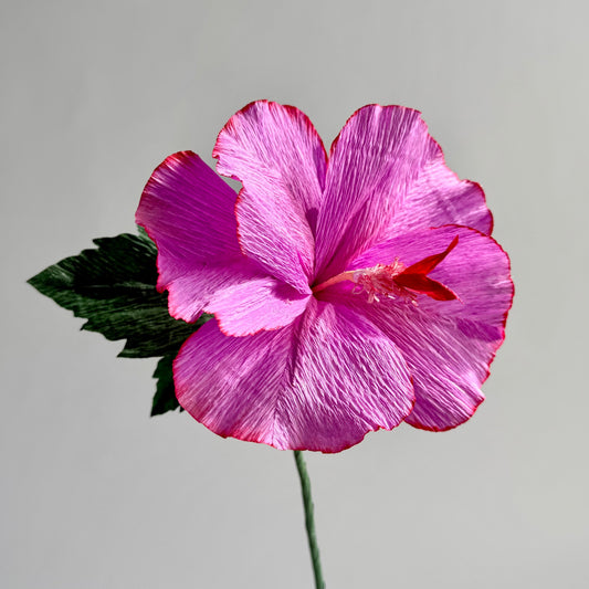 Hibiscus Single Stem | Handcrafted Paper Flower