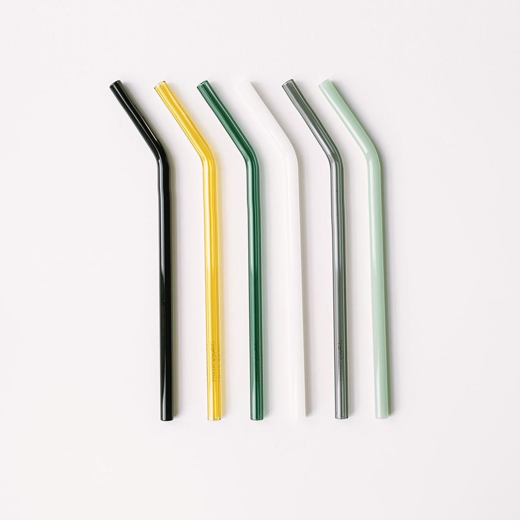 Classic 10" Glass Straw Set - Fjord Mist