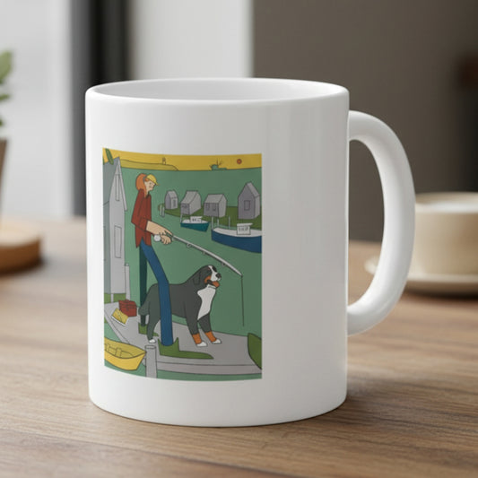 Gone Fishing 11oz Ceramic Coffee Mug
