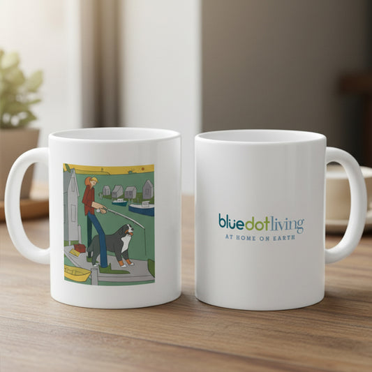 Gone Fishing 11oz Ceramic Coffee Mug