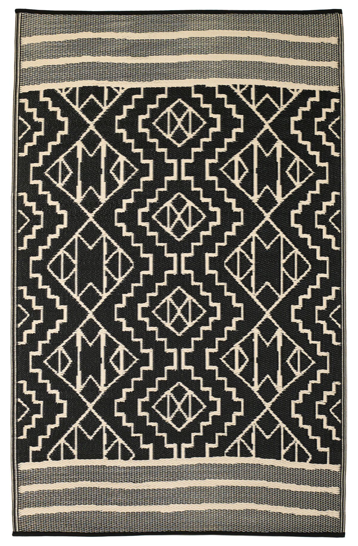 Kilimanjaro - Black Outdoor Rug for Patio FINAL SALE