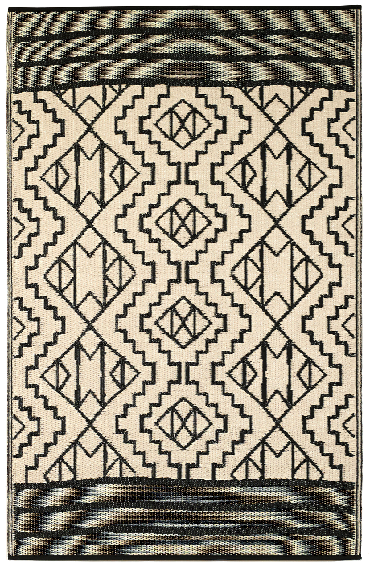 Kilimanjaro - Black Outdoor Rug for Patio FINAL SALE