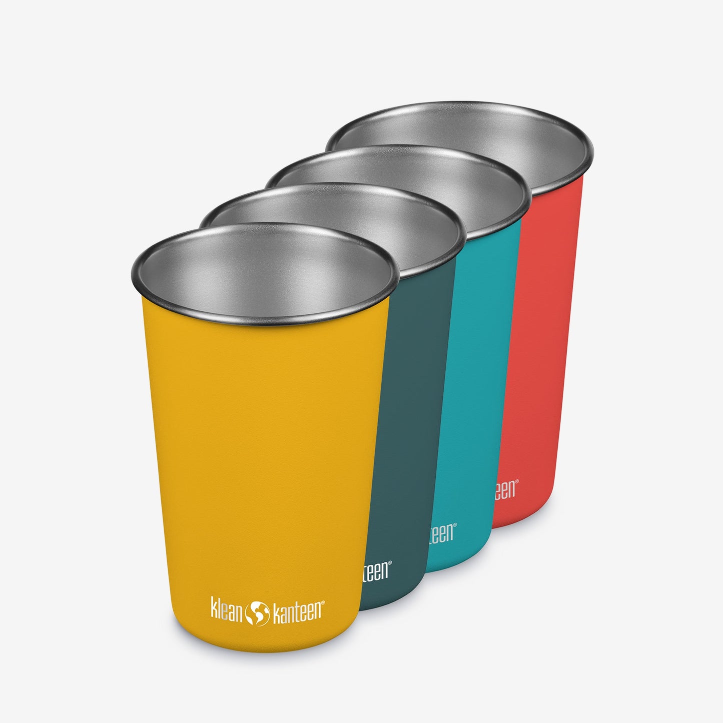 16oz Stainless Steel Pint Cup - 4 Pack
