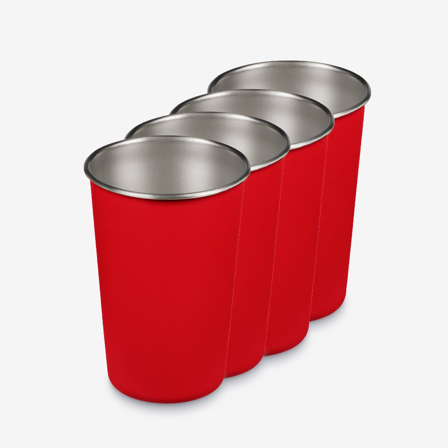16oz Stainless Steel Pint Cup - 4 Pack