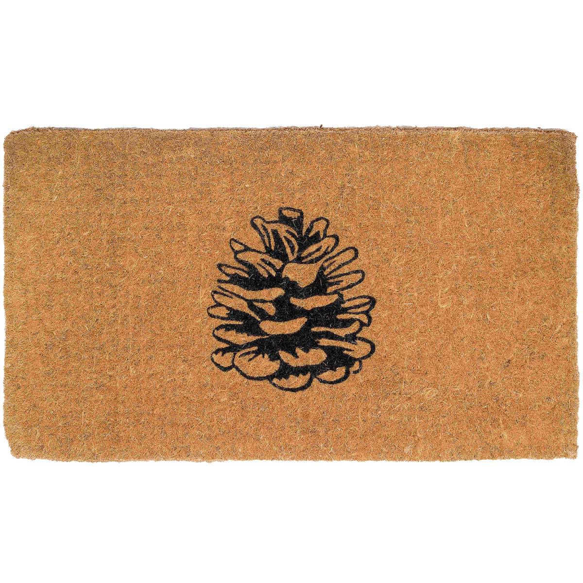 Nature Lover Pine Cone Coir Doormat