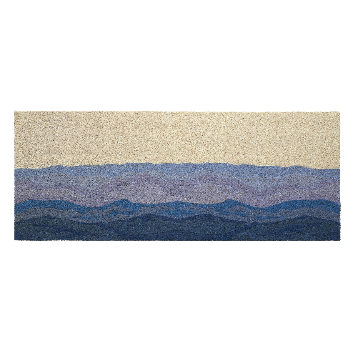 Shades of Sea - Blue Coir Doormat