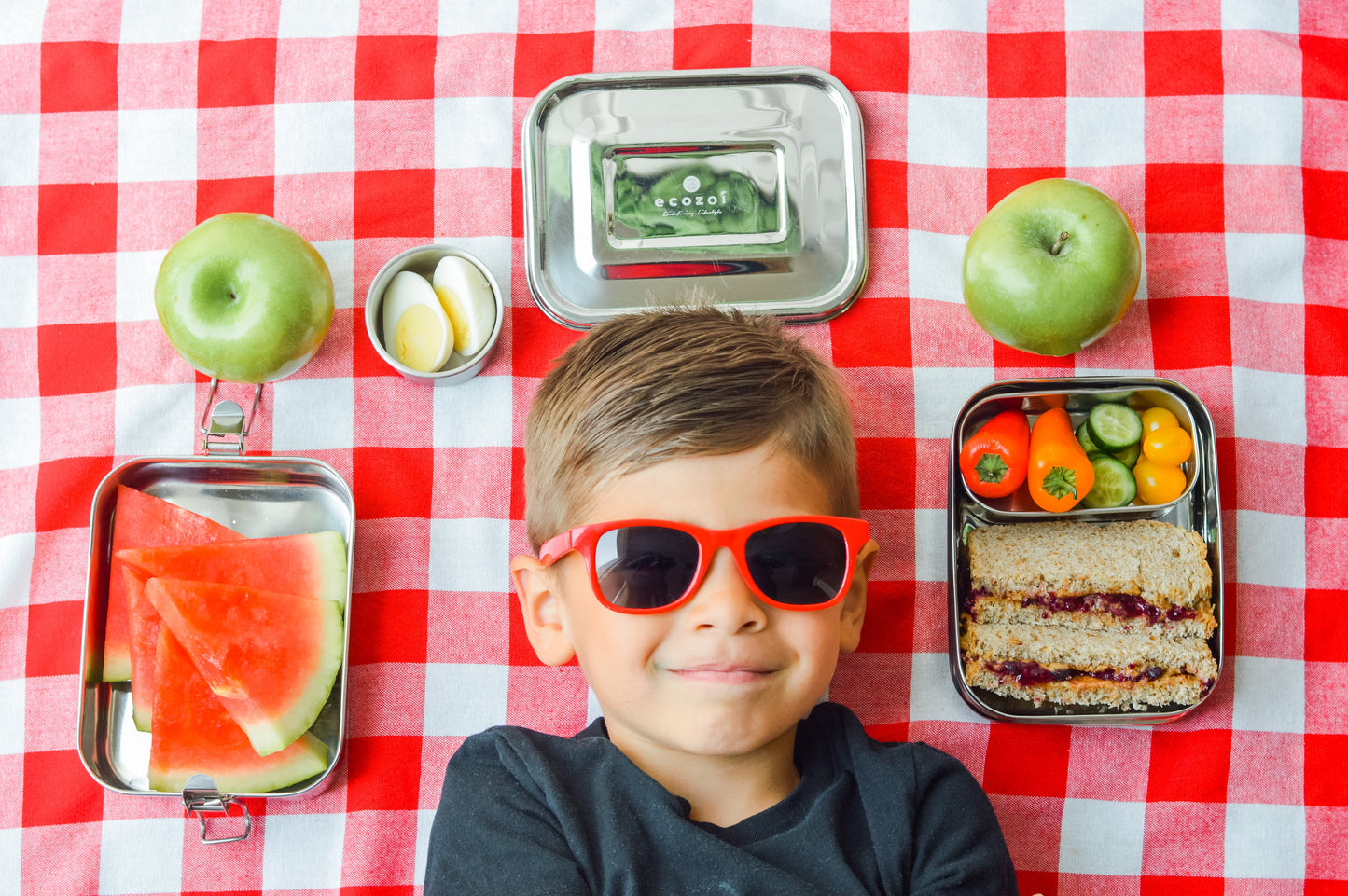 Stainless Steel Lunch Box, 2 Tier Leak Proof, 60 Oz