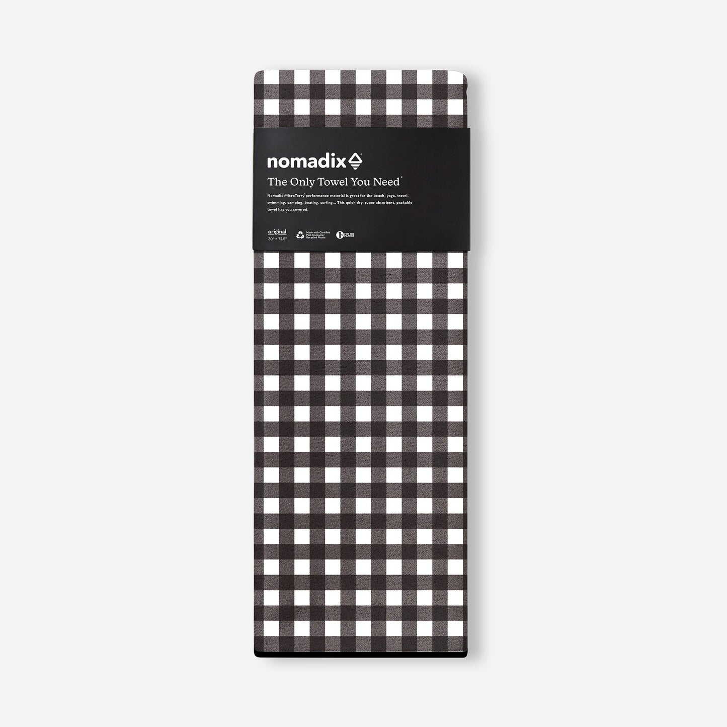 Original Towel: Gingham Black