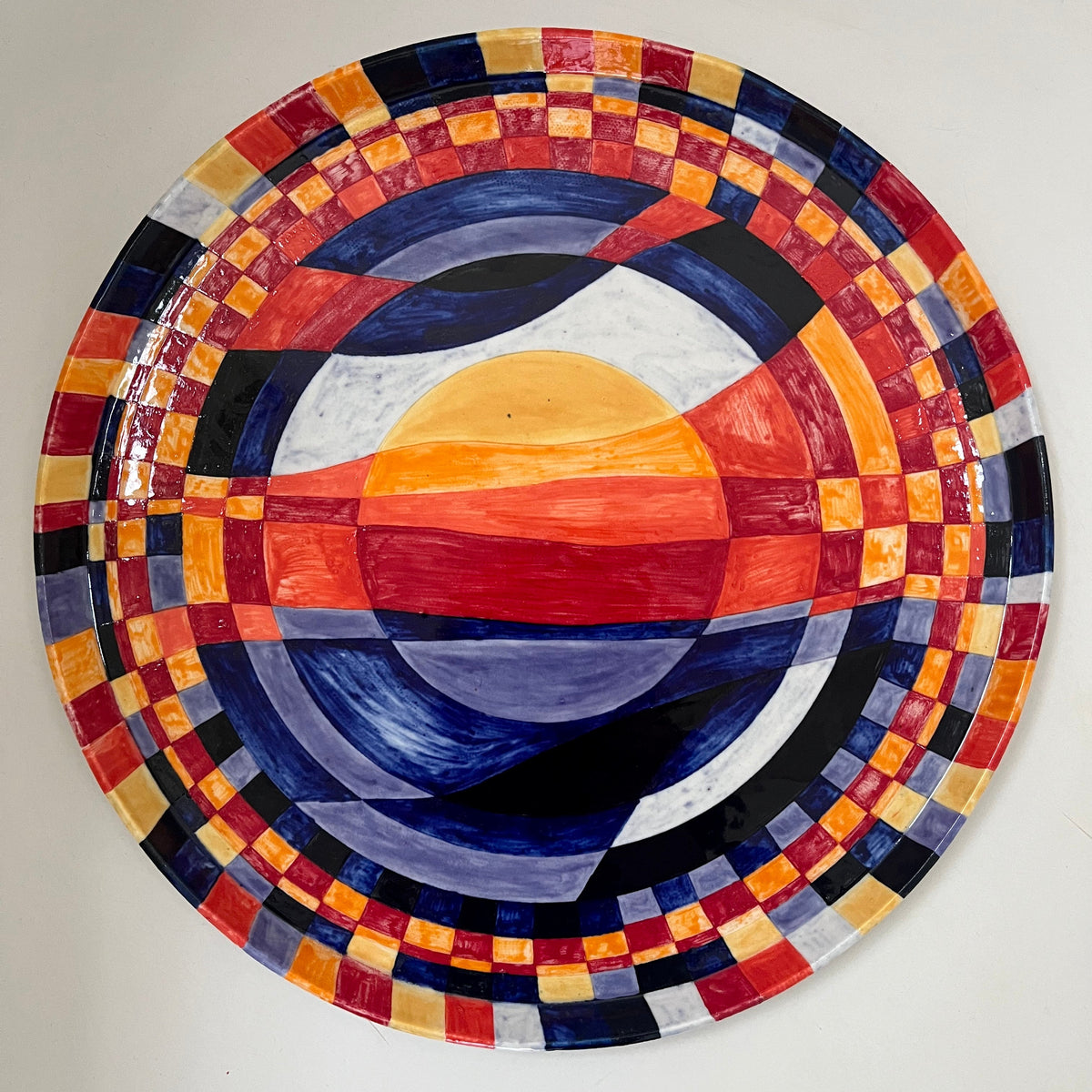 One-of-a-Kind Decorative Platter – Hand-Painted Porcelain Artwork No. 5