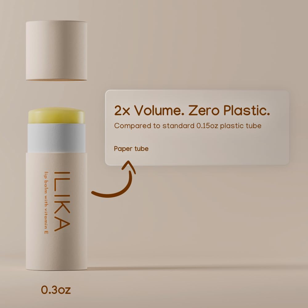 ILIKA Lip Balm - 2 Pack, Vanilla & Peppermint