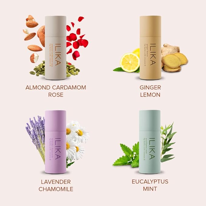 ILIKA Lip Balm - 4 Pack, Essential Collection