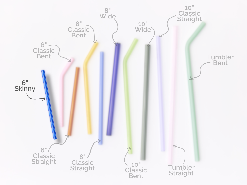 Glass Cocktail and Coffee Straw Set - Air